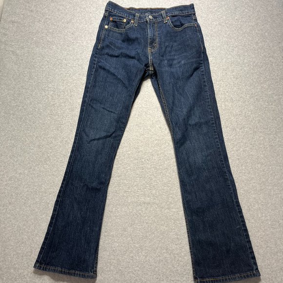 Levis Jeans Mens 29x30 Blue 527 Slim Bootcut Western Cowboy Denim (Tag 30x32) - Picture 1 of 11